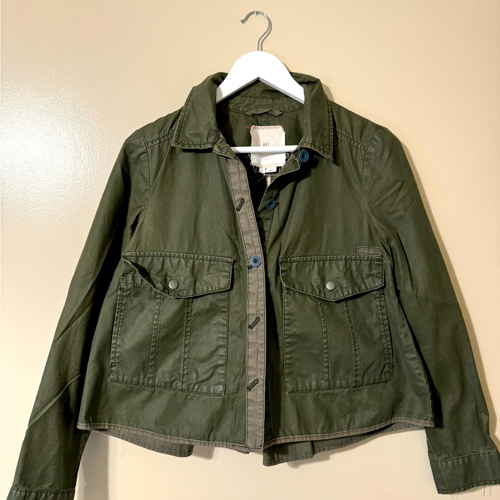 Green army jacket